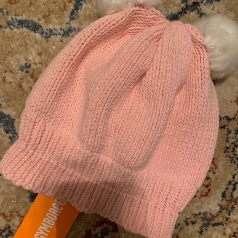 NWT GYMBOREE PINK&WHITE HAT GIRLS SZ 12-24MO